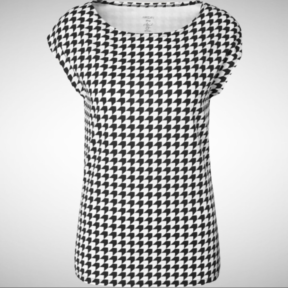 MarcCain Black/White Geometric T-Shirt 6